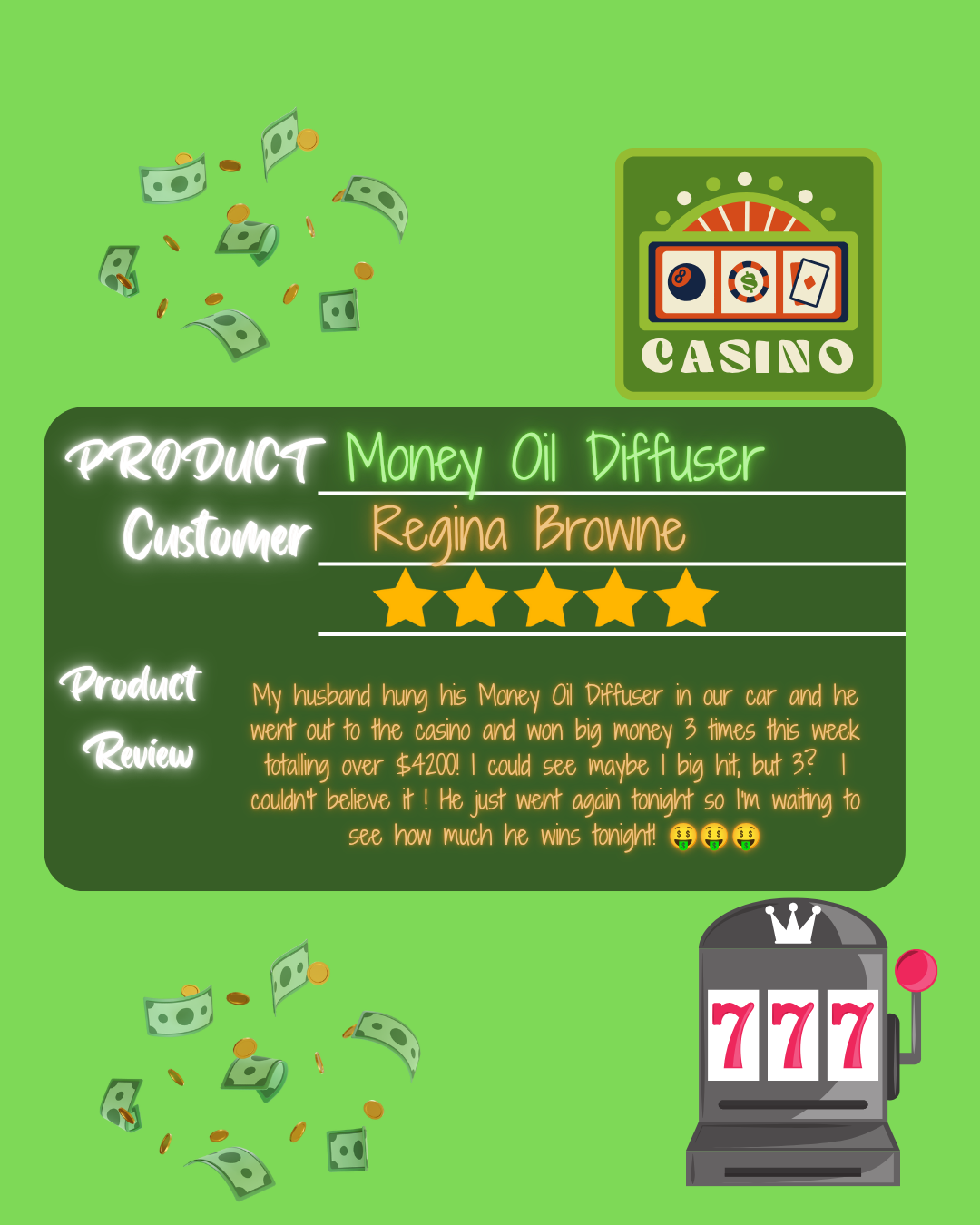 Manifesting Money Oil Diffuser