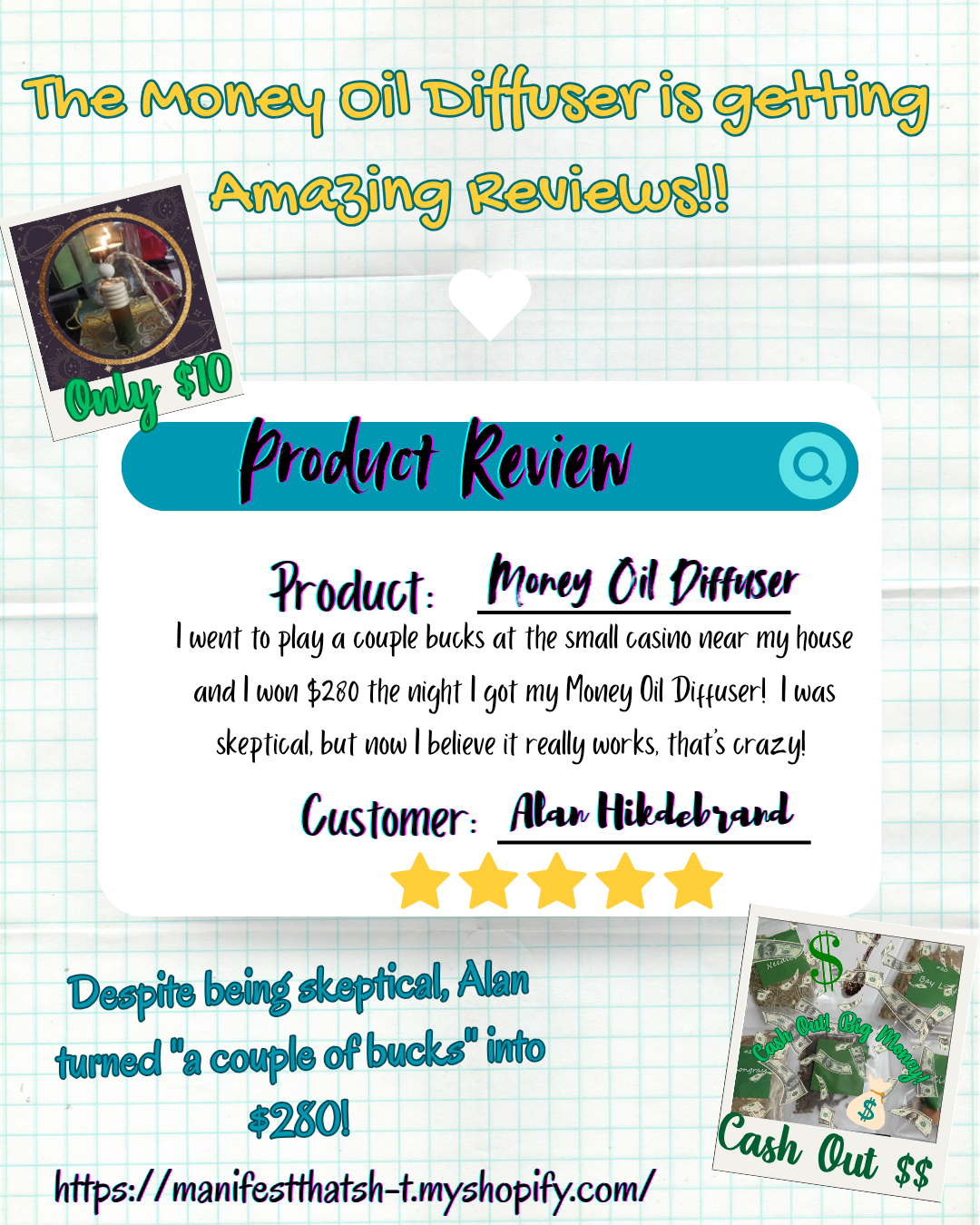 Manifesting Money Oil Diffuser