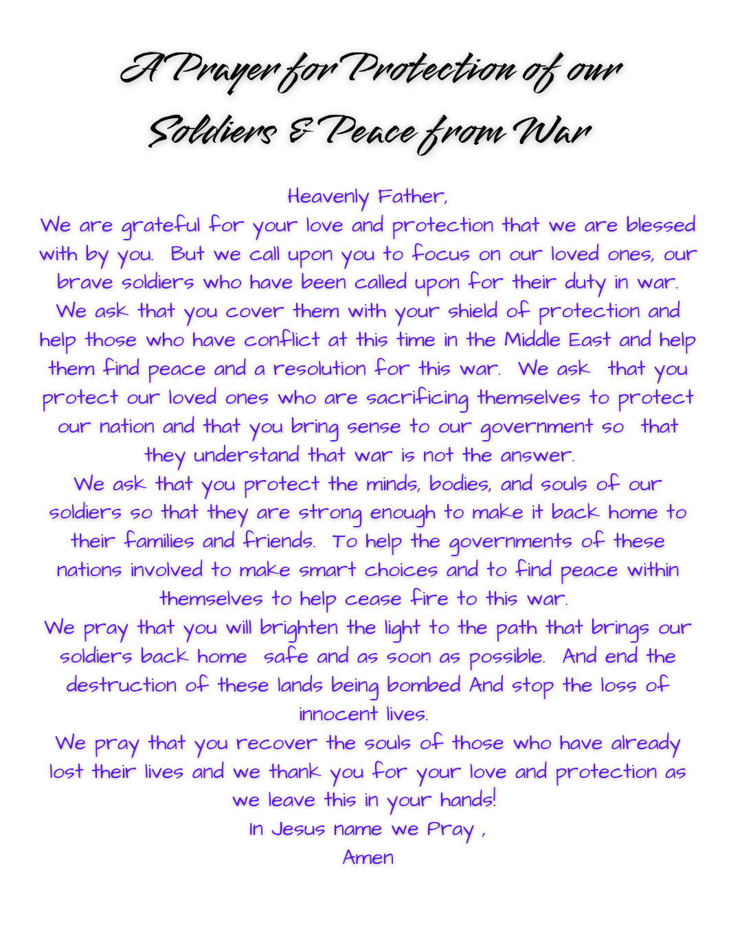 Soldier Protection Candle